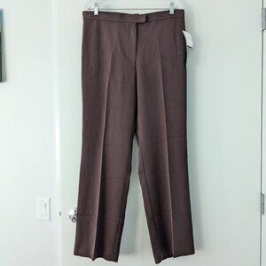 NWT - Sag Harbor Stretch Slimming Solution brown pants for women - sz 14